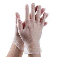 Olympia Clear Powder Free Vinyl Disposable Gloves Large